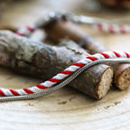 Bracelet Mixte Blanc et Rouge  - Valentin