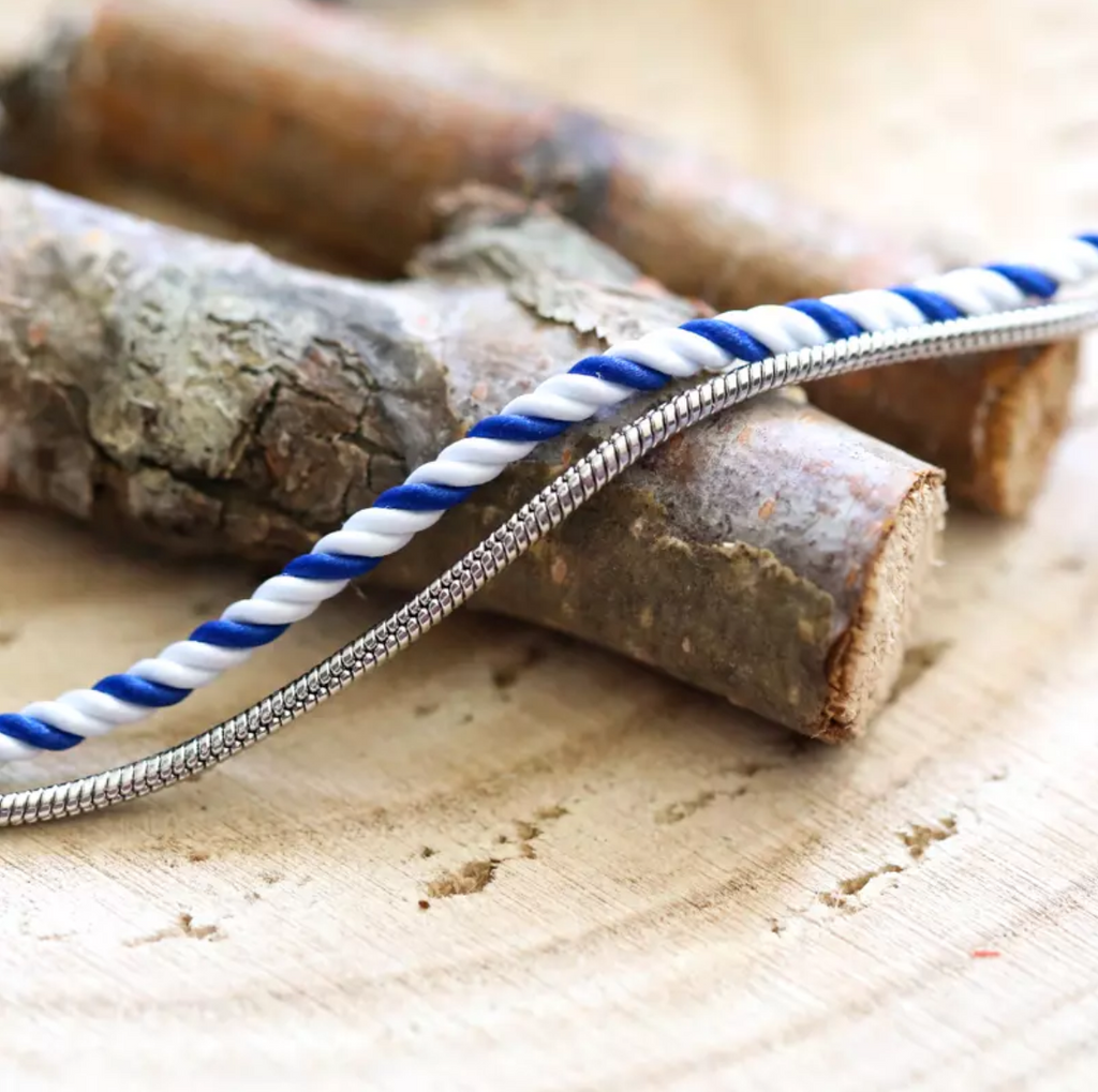 Bracelet Mixte Blanc et Bleu  - Valentin