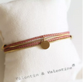 Bracelet pailleté Vieux Rose - Valentine