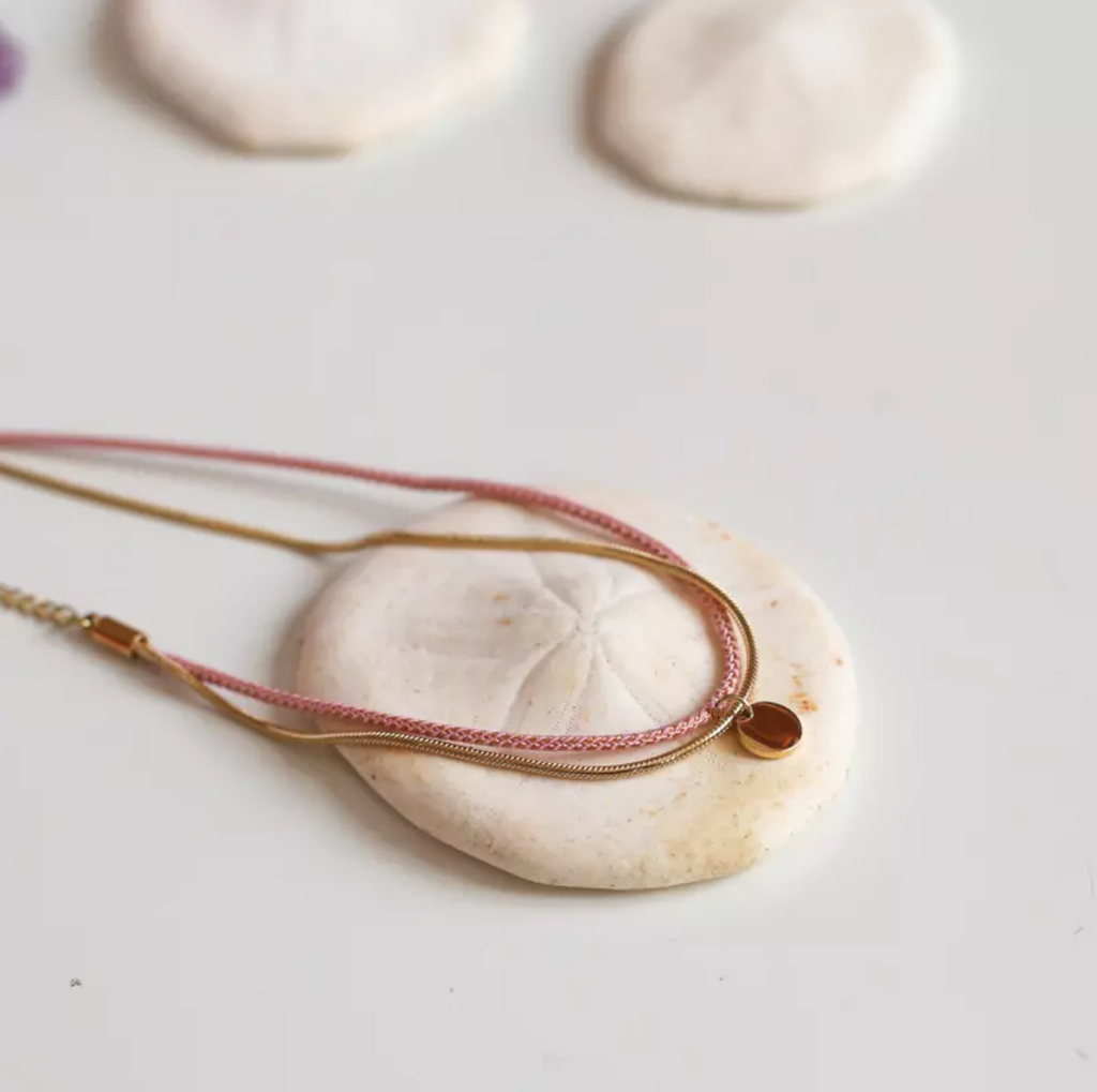 Bracelet Collier pailleté Cerisier - Valentine