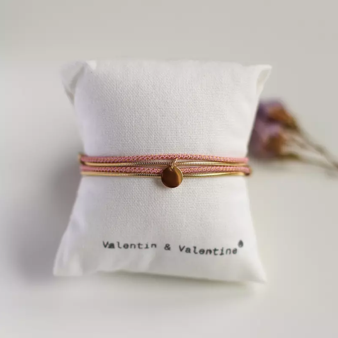 Bracelet Collier pailleté Cerisier - Valentine