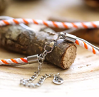 Bracelet Argent Mixte Blanc & Orange - Valentin