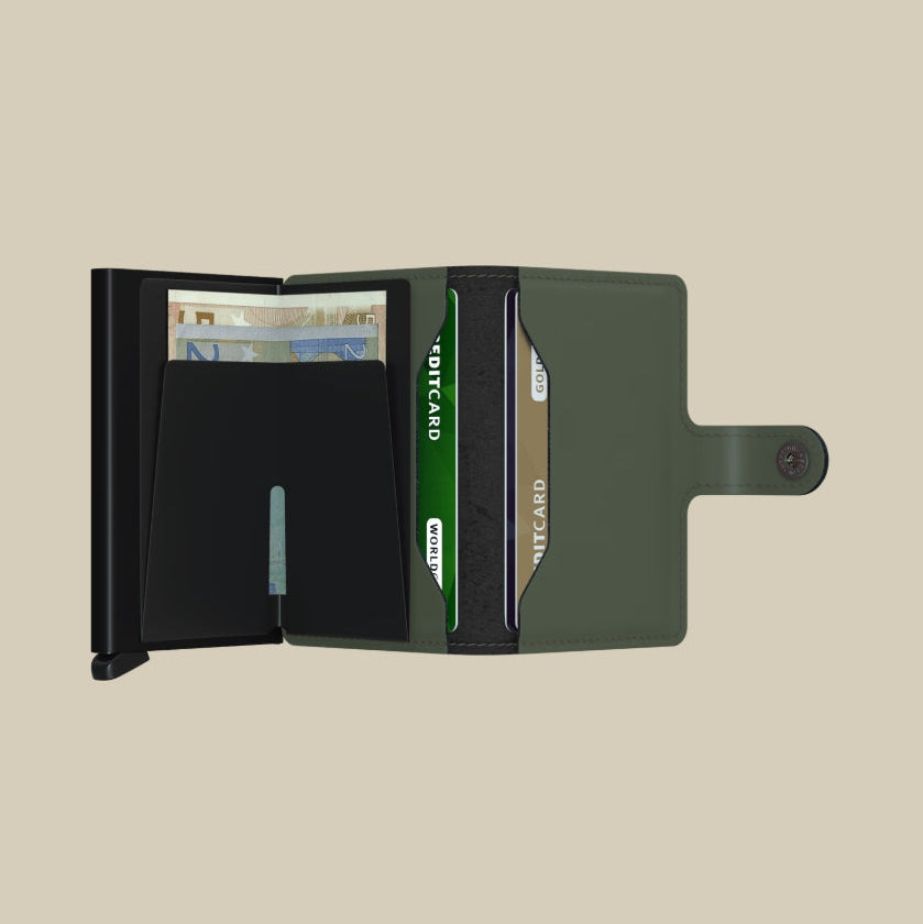 MM - Miniwallet Matte Green Black