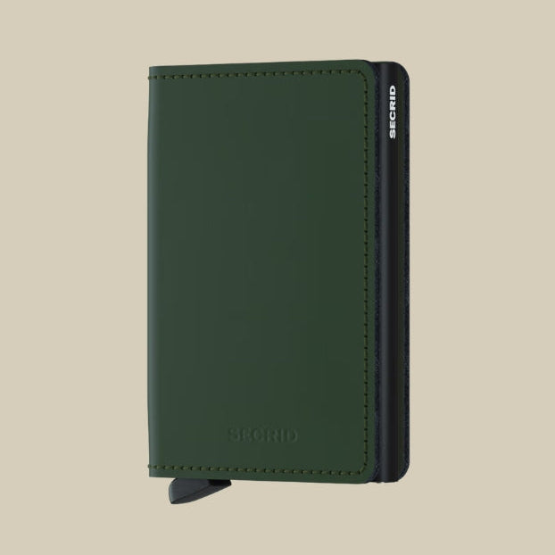 SM - Green Black Slimwallet Matte Green Black