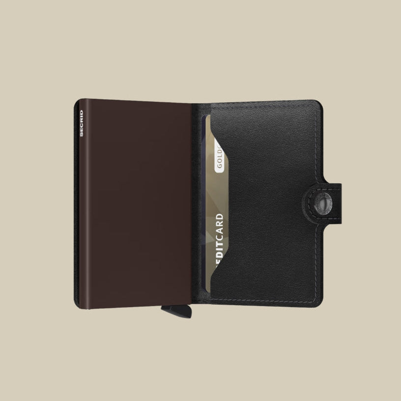 M - Black-Brown Miniwallet Original Black-Brown