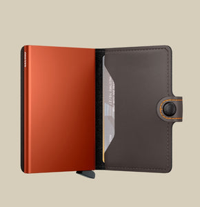MM - Truffle & Orange Miniwallet Matte Truffle & Orange