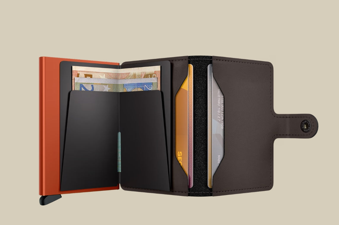 MM - Truffle & Orange Miniwallet Matte Truffle & Orange