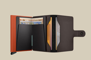 MM - Truffle & Orange Miniwallet Matte Truffle & Orange