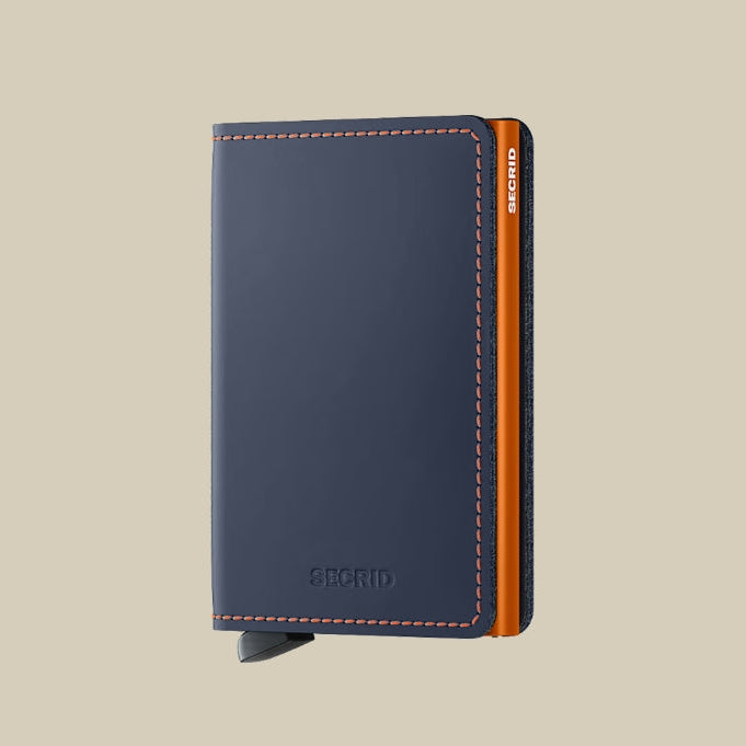 MM - Miniwallet Matte Nightblue & Orange