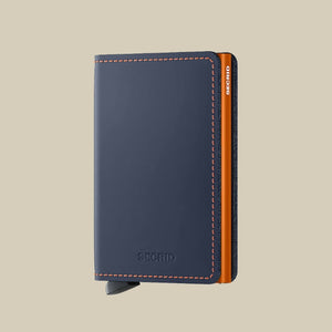 MM - Miniwallet Matte Nightblue & Orange