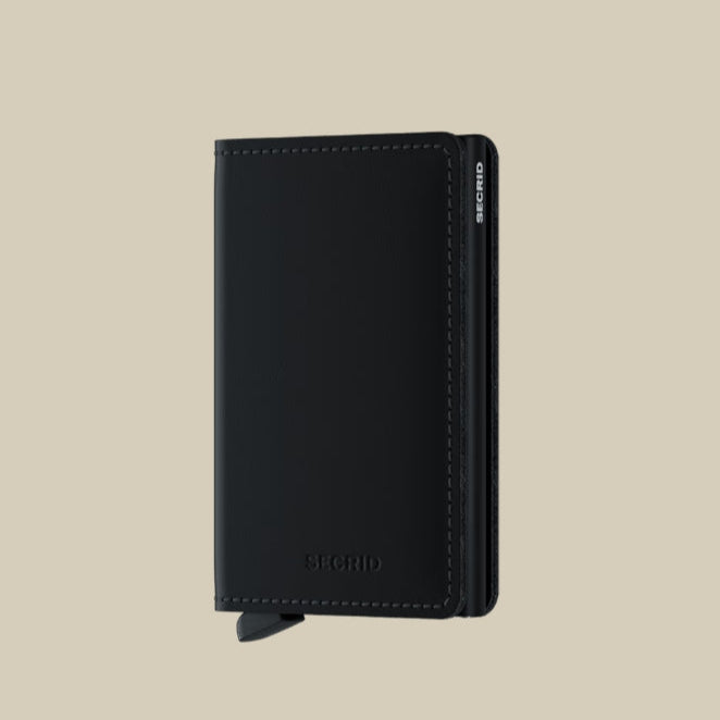 SM Black Slimwallet Matte Black