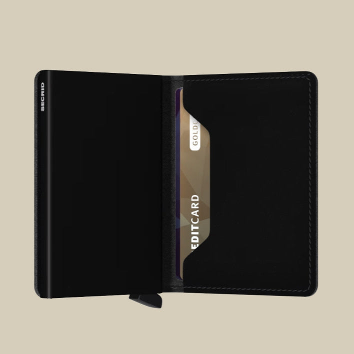 SM Black Slimwallet Matte Black
