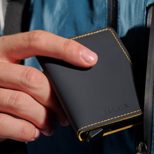 SM Black & Ochre Slimwallet Matte Black & Ochre