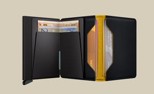 SM Black & Ochre Slimwallet Matte Black & Ochre