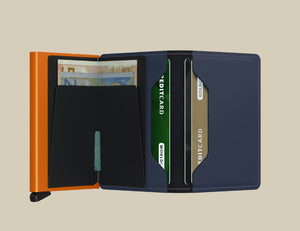 MM - Miniwallet Matte Nightblue & Orange