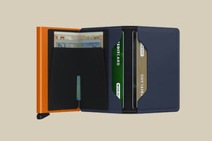 SM Nightblue & Orange Slimwallet Matte Nightblue & Orange
