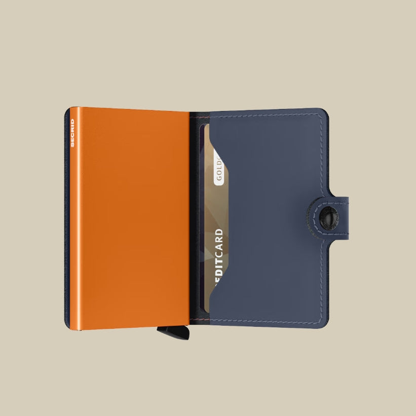 MM - Miniwallet Matte Nightblue & Orange
