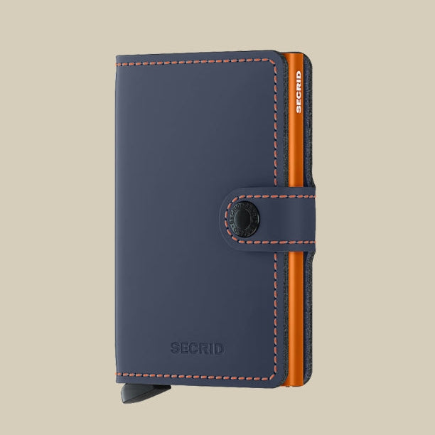 MM - Miniwallet Matte Nightblue & Orange