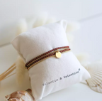 Valentine - Pailleté avec corde Bordeaux