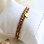 Valentine - Pailleté avec corde Bordeaux