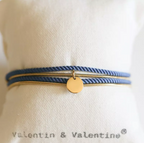Valentine - Doré avec corde Denim