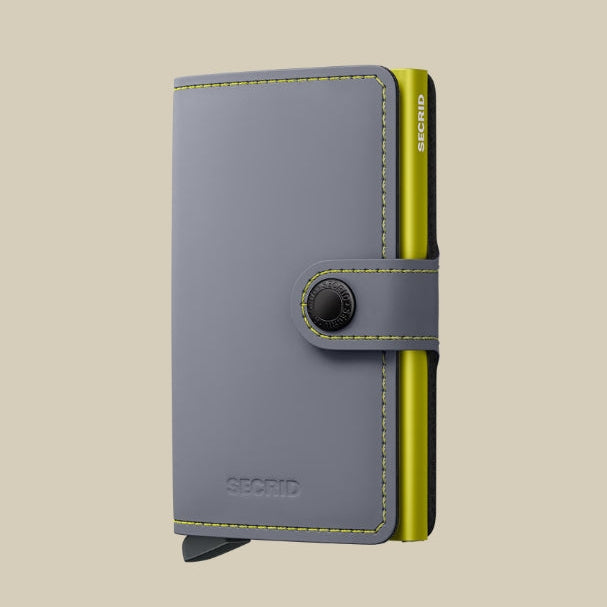 MM - Grey Lime Miniwallet Matte Miniwallet matte