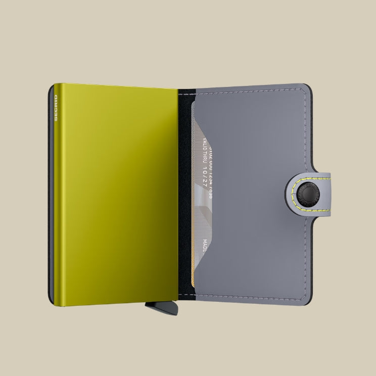 MM - Grey Lime Miniwallet Matte Miniwallet matte