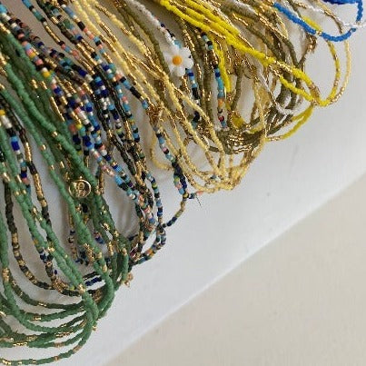 Bracelet Zebra - Bleu - Corail