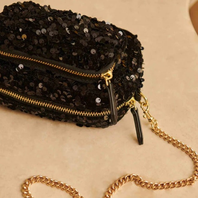 Stone Petit Paillette - Noir