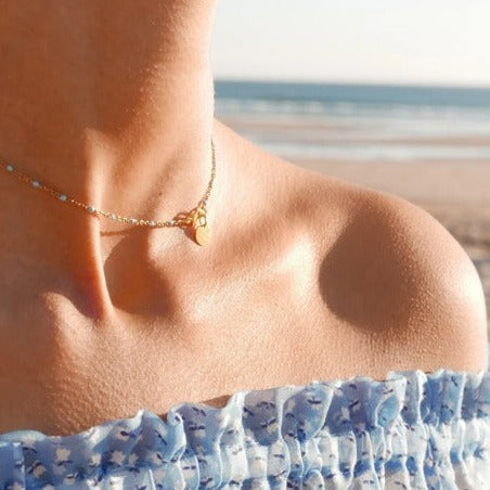 Collier Castelo Choker - Aqua