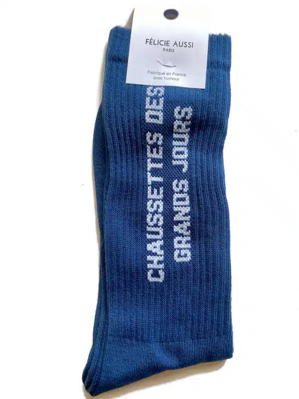 DES GRANDS JOURS - Chaussettes Bleu