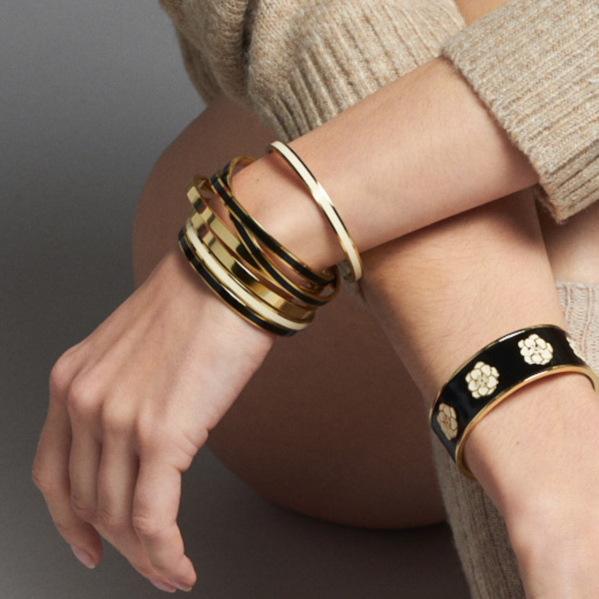 Jonc Bangle - Blanc sable
