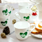 Mug coeur " Mama love " vert sapin