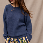 Roza - Pull en laine - Indigo