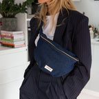 Custine XL - Denim Brut - Banane en coton