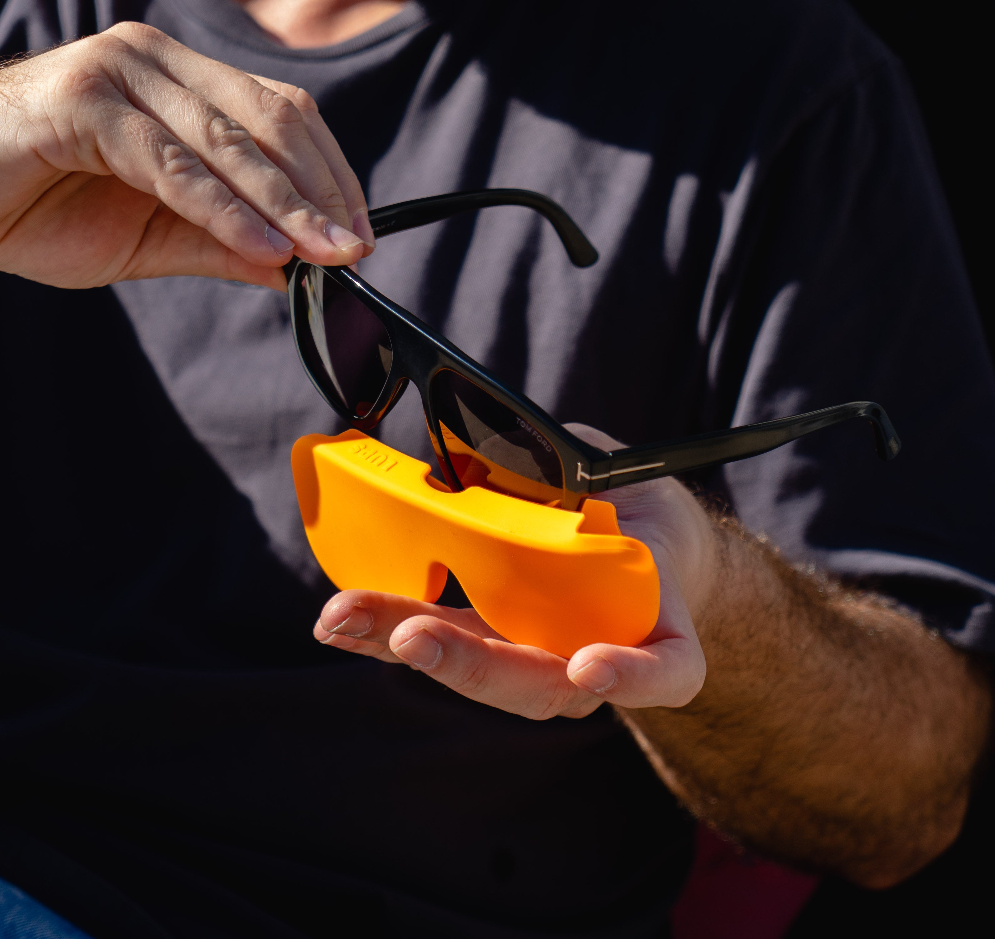 Etui à lunettes - Pêche