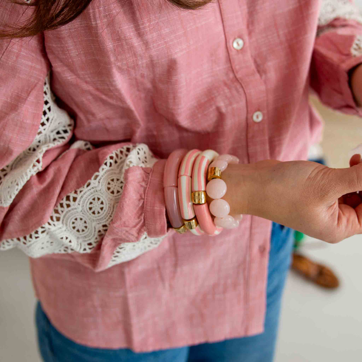 Bracelet Bombom Rosado