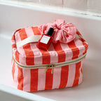 Trousse de Toilette - Vanity Oona - Rayures Tomato Candy