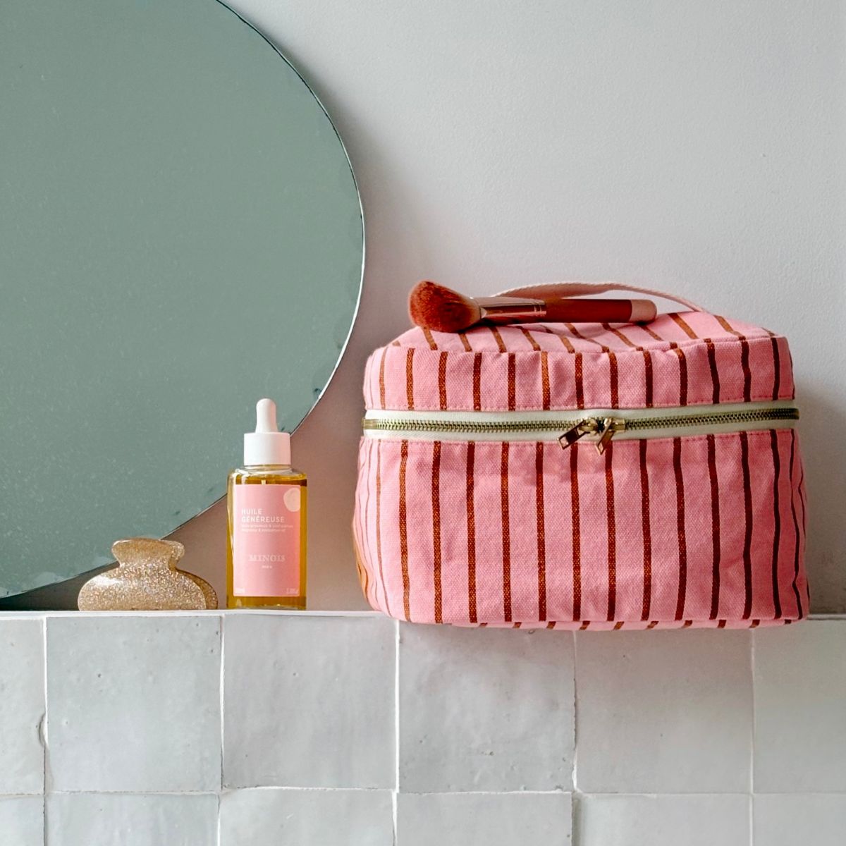 Trousse de Toilette - Vanity Oona - Tennis Pecan Strawberry