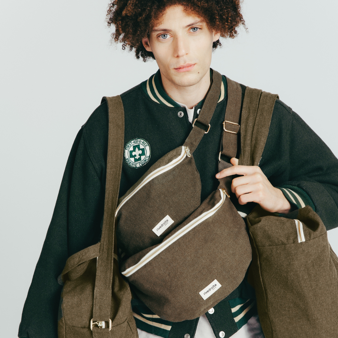 Custine - Military Green - Banane en coton