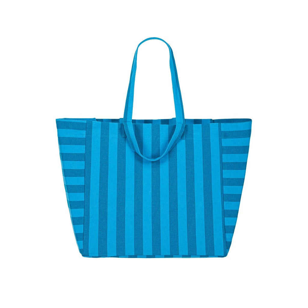 Cabas Elisa - Rayures Tahititian / Turquoise