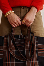 Cabas Elisabeth - Black Tartan