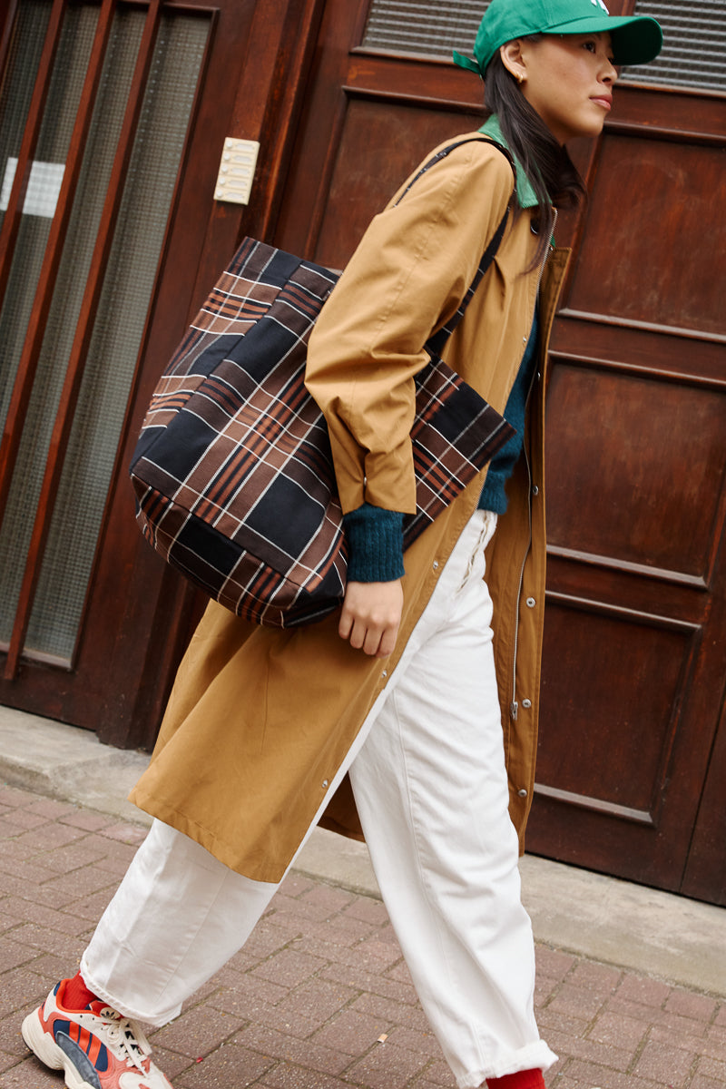 Cabas Elisabeth - Black Tartan