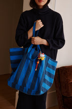 Cabas Elisa - Big stripes Night / Blue