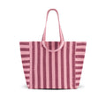 Cabas Elisa - Rayures Bordeaux / Bubble Pink