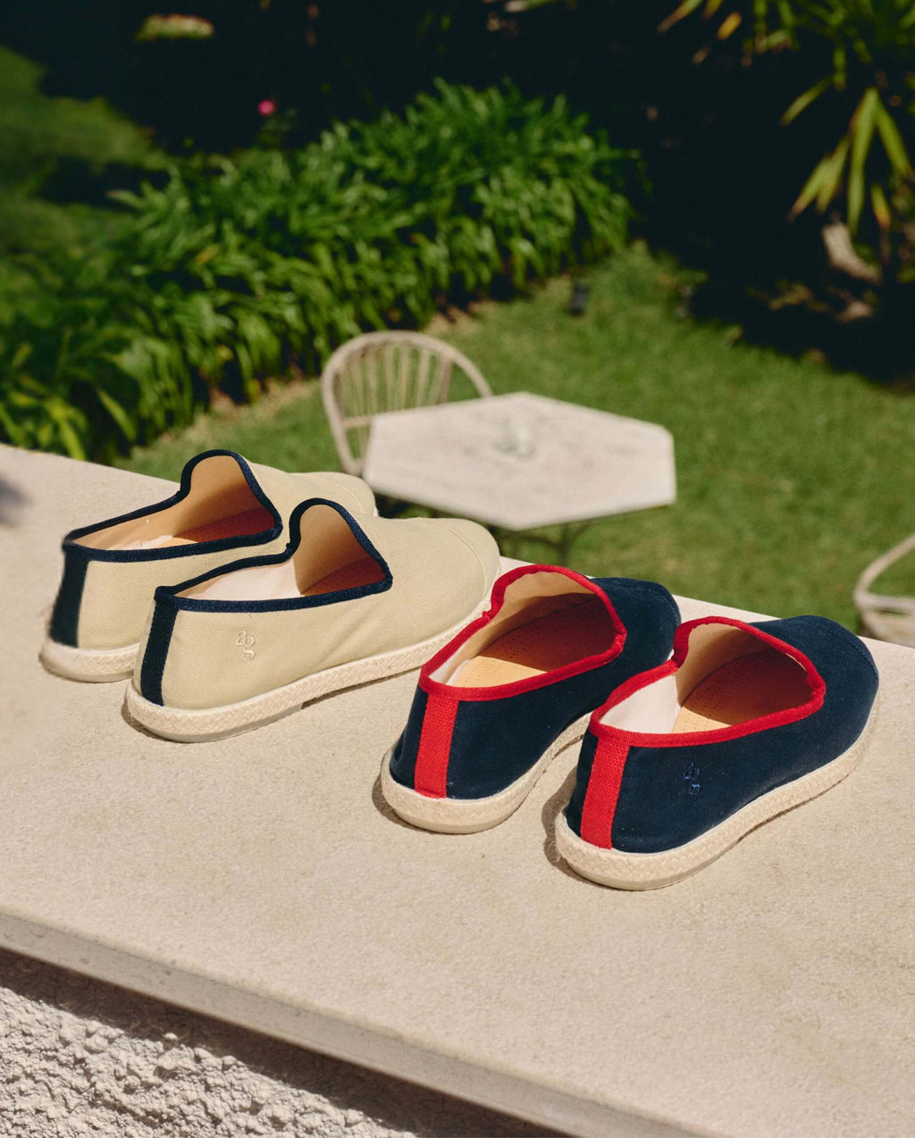 Espadrilles, Marine Rouge - Homme