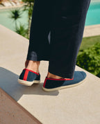 Espadrilles, Marine Rouge - Homme