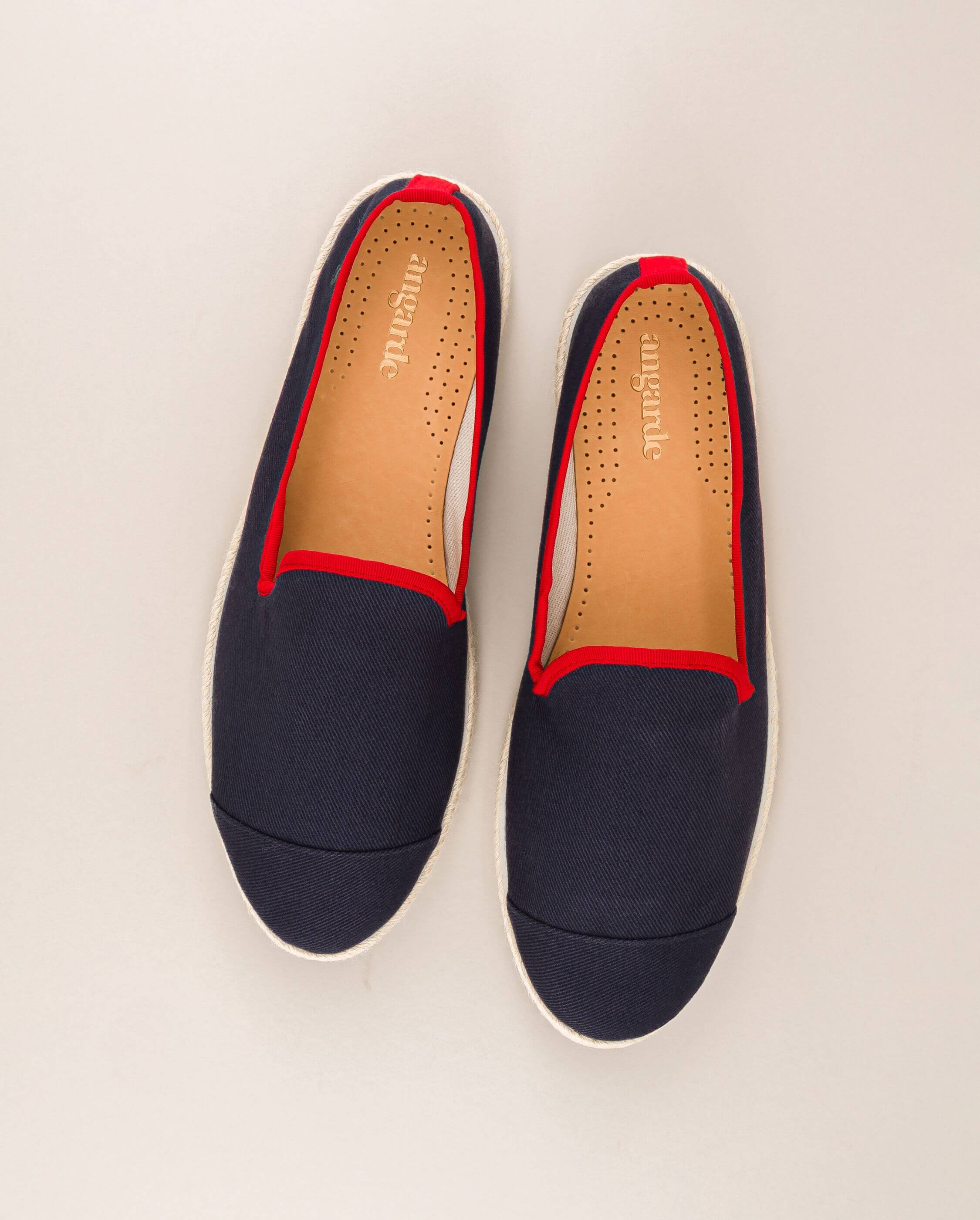 Espadrilles, Marine Rouge - Homme