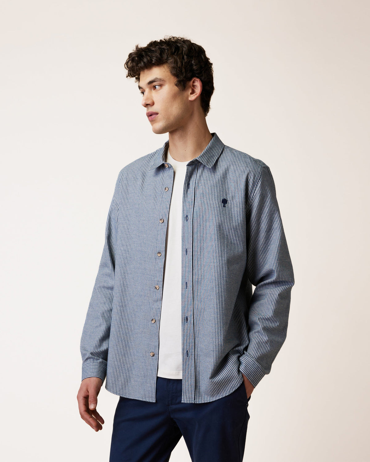 IRATY - Chemise Bleu & Ecru 10