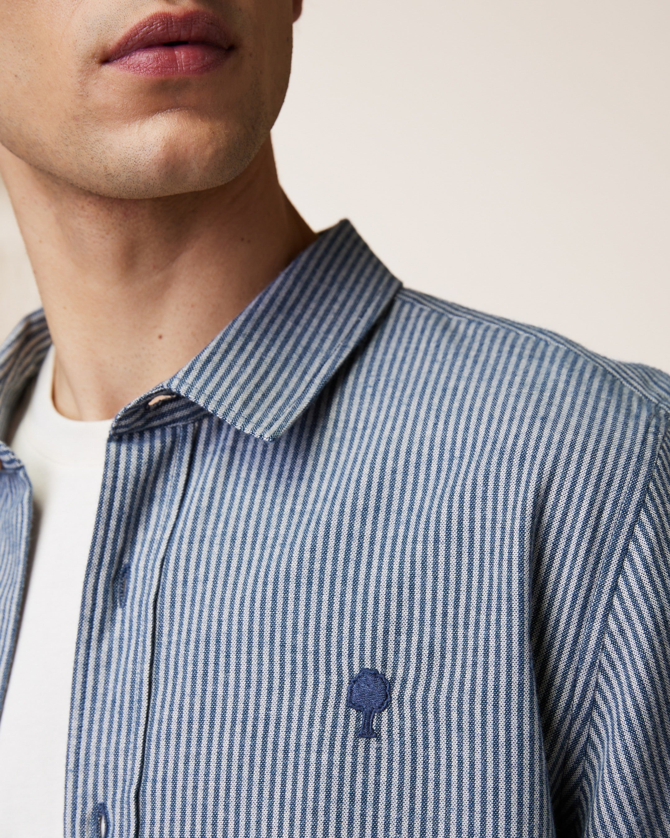 IRATY - Chemise Bleu & Ecru 10